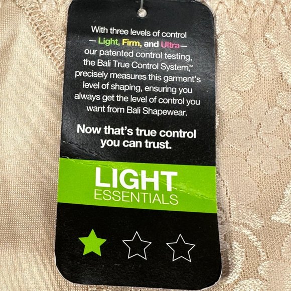 Bali Women's Size Large Panty Brief Shaper Light Beige New With Tags - Picture 8 of 11